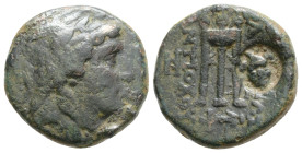Greek
Kings of Syria, Antiochos II Æ17. Sardis, 261-246. 3,5 g, 16,6 mm,