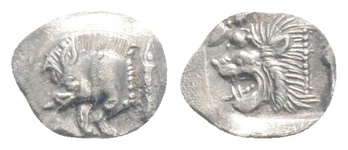 MYSIA. Kyzikos. Obol (Circa 450-400 BC). 0,39 g. 9,6 mm.