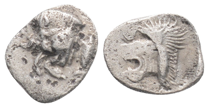 MYSIA. Kyzikos. Obol (Circa 450-400 BC). 0,38 g. 9,8 mm.