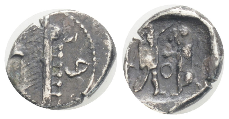 Greek, Samaria AR Obol. bc. 375-333, 0,81 g. 6,3 mm.