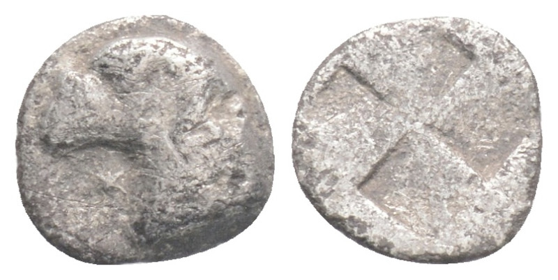 Greek
AEOLIS, Kyme (Circa 480-450 BC) AR Hemiobol (7,6 mm, 0.34 g)