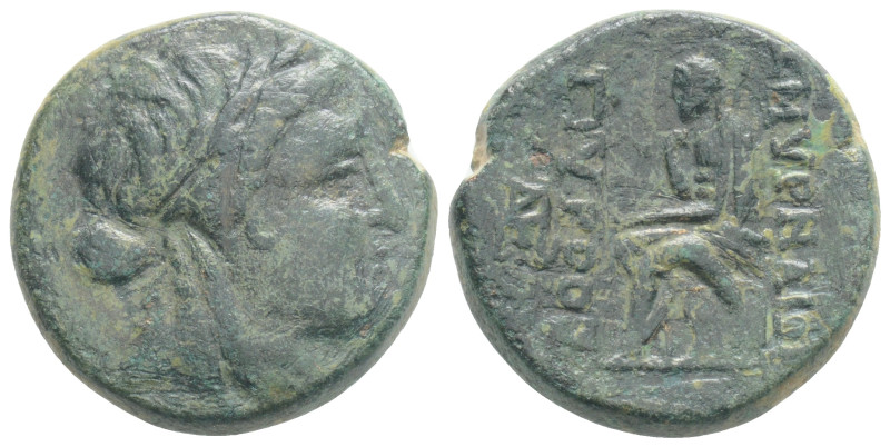 Ionia, Smyrna (c. 95-85 BC) AE, 8,2 g.15,7 mm.