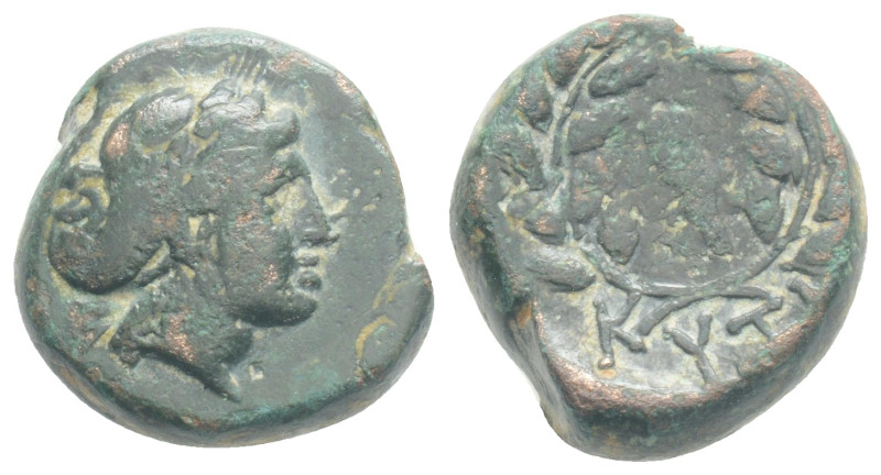 Greek
Mysia. Kyzikos circa 200-50 BC. Bronze Æ, 4,1 g. 14,7 mm.