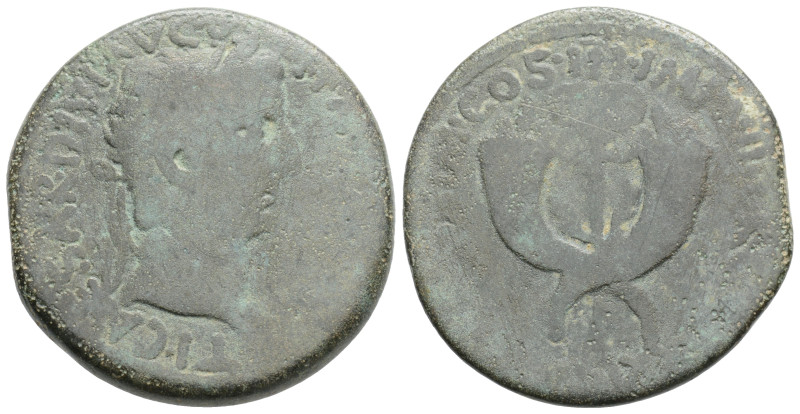 Roman Provincial
Commagene. Tiberius AD 14-37. Dupondius AE, 11,7 g. 29,1 mm.