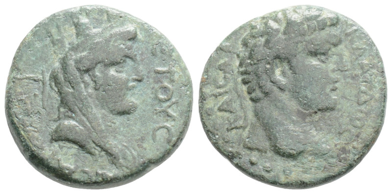 Roman Provincial Claudius Æ20 of Caesarea, Seleucis and Pieria. AD 41-54. 4,4 g....