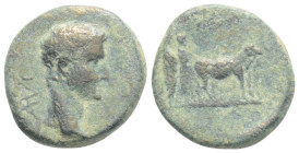 Roman Provincial, MACEDON, Philippi, Augustus (27 BC-AD 14) AE Bronze (17,3 mm, 3,3 g)