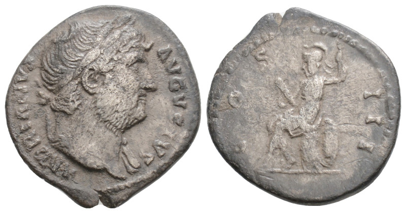 Hadrian AD 117-138. AR Denarius Rome,2,9 g. 19,4 mm.