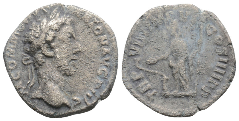 Roman Imperial
Marcus Aurelius AD 161-180. Rome. Denarius AR, 2,1 g. 18 mm.