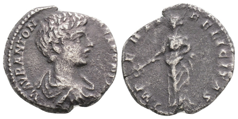 Roman Imperial Coins
Caracalla. A.D. 198-217. AR denarius. Rome, A.D. 206-210. 2...