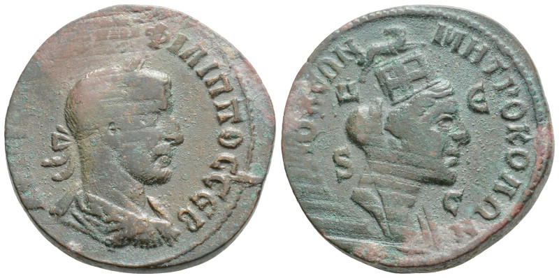 SYRIA, Seleucis and Pieria. Antioch. Philip I, 244-249. Octassarion. 12,6 g. 29,...