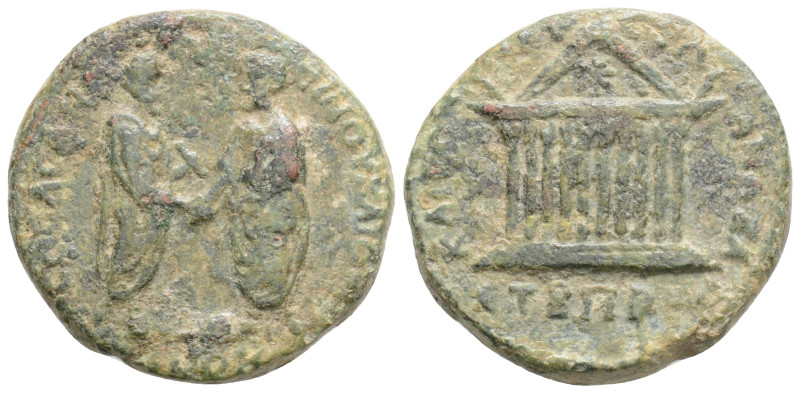 CILICIA. Anazarbus. Marcus Aurelius and Lucius Verus (161-169). Ae. 8,5 g. 23,1 ...