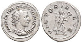 Roman Imperial
Philip I (244-249). AR Antoninianus.4,3 g. 22,9 mm.