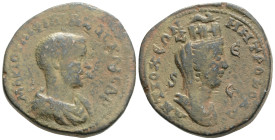 Roman Provincial
Seleucis and Pieria. Antioch. Philip II as Caesar AD 244-247. Octassarion Æ, 20,5 g. 30,9 mm.