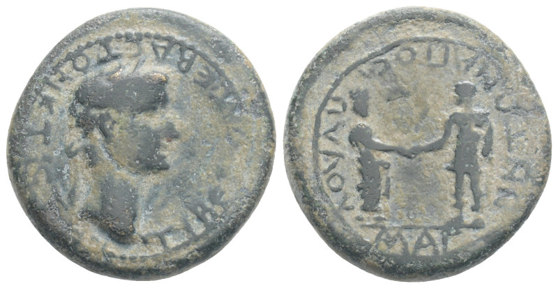 Roman Provincial Coins, Tiberius. A.D. 14-37. Æ. 6 g. 20,7 mm.