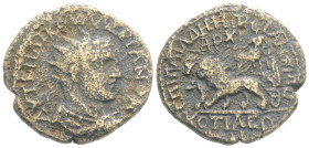 Roman Provincial, Phrygia, Cotiaeum. Valerian I, AD 253-260. AE. 7 g. 25 mm