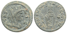 Roman Provincial Coins, Lydia. Sardeis . Pseudo-autonomous issue AD 198-222. Bronze Æ, 3,8 g. 19,7mm.