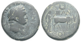 Roman Provincial, ANTIOCHIA. Titus, 79-81. Als Caesar unter Vespasian. Bronze, 69-79./6,4 g. 20,6 mm.