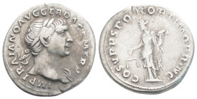 Roman Imperial Coins, Trajan. A.D. 98-117. AR denarius. Rome, A.D. 3,2 g. 19,2 mm.