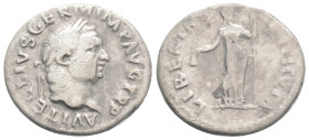 Vitellius (69 AD). AR Denarius. Rome mint. 2,5 g. 18,8 mm.