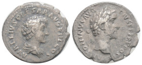 Antoninus Pius. Denarius; marcus aurelius 138-161 AD,2,8 g. 18,6 mm.