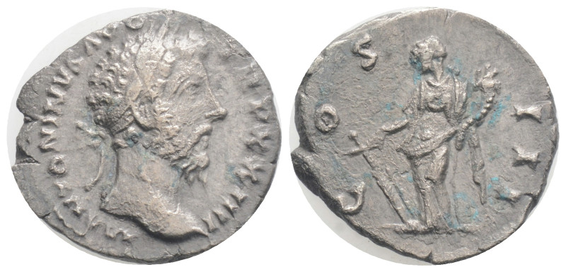 Marcus Aurelius (AD 161-180). AR denarius (2.9 g. 18,6 mm.).