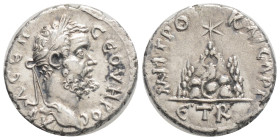 Cappadocia Caesarea, Septimius Severus AD 193-211 AR Drachm. (2.9 g. 18,1 mm.)