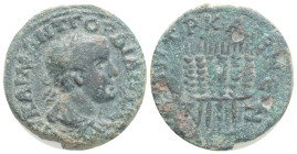 Roman Provincial
Cappadocia. Caesarea. Gordian III. AD 238-244. Bronze Æ, 6,6 g. 23 mm.