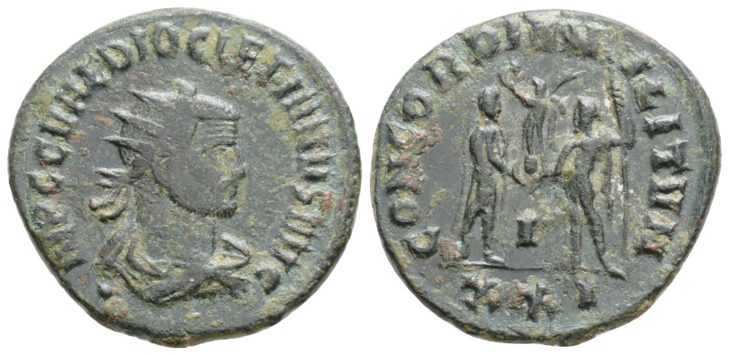 Diocletian BI Antoninianus. Ticinum, AD 286, 4,3 g. 22,4 mm.