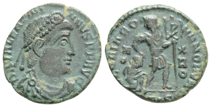 Roman Imperial
Valentinian I AD 364-375. Treveri. Follis Æ, 1,9 g.17,3 mm.