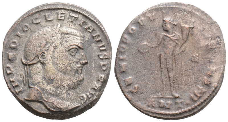 Roman Imperial Coins, Diocletian AD 284-305. Ticinum. Follis Æ, 9,1 g. 27,8 mm.