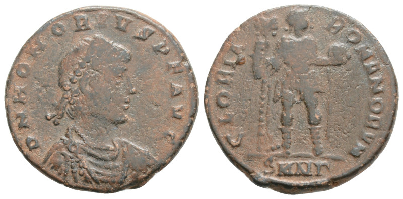 Roman Imperial, Honorius. AD 393-423. AE. (4 g. 20,7 mm.)