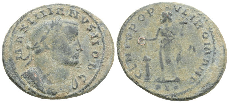 Roman Imperial Coins, MAXIMIANUS HERCULIUS (First reign, 286-305). Follis. Lugdu...