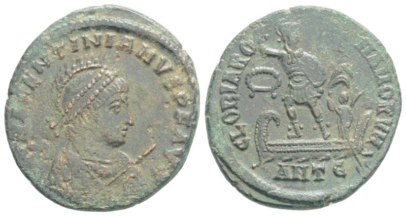 Roman Imperial
Valentinian II AD 375-392. Antioch. Follis Æ, 5,3 g. 23 mm.