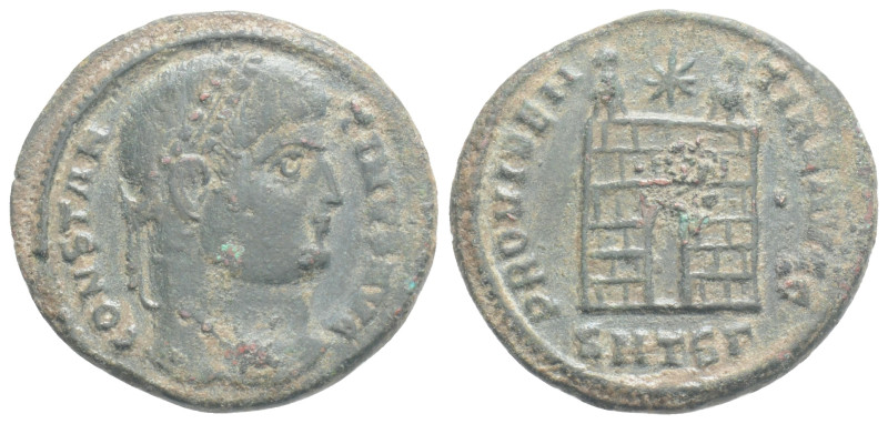 Roman Imperial
Constantinus II, as Caesar AD 317-337. Siscia. Follis Æ, 3,1 g. 2...