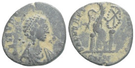 Aelia Flaccilla. Augusta, AD 379-386/8. Æ (13,3 mm, 1,7 g,)