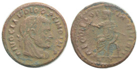 Divus Claudius II. 1/2 follis. 270 AD. Thessalonica. Struck under Constantine I. 3,5 g. 19,7 mm.