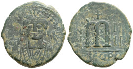 Byzantine, Mauricius Tiberius (582-602 AD) Theoupolis (Antiochia), AE Follis (31,2 mm, 12,3 g)