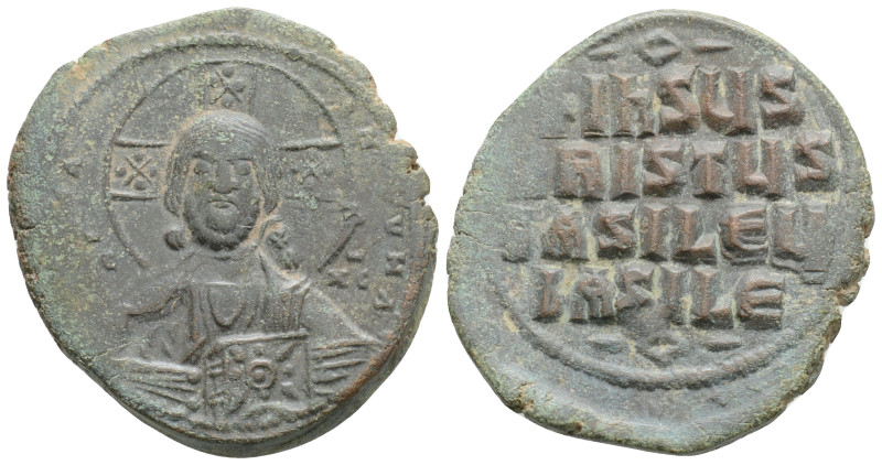 Byzantine, Time of Basil II & Constantine VIII, (976-1025 AD) AE Follis (29,4 mm...