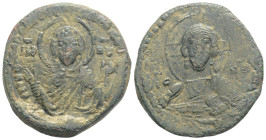 Byzantine, Anonymous, Attributed to Romanus IV (1068-1071 AD) Constantinople, AE Follis (22,4 mm, 9 g)