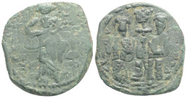 Byzantine, Constantine X Ducas and Eudocia (1059-1067 AD) Constantinople, AE Follis(27,8 mm, 7 g.