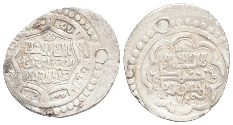 Islamic Silver Coins, Ar. 1,4 g. 18mm.