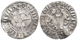 Medieval Armenia, Levon I (1198-1219 AD) AR Tram. (22.1 mm, 2.6 g)