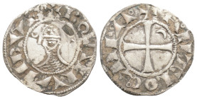 Medieval
Crusader States, Antioch (Principality), Bohémond IV (1201-1216 AD) AR Denier (0.92 mm, 17,8 g.)