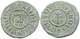 Medieval Armenia, Cilician Armenia, Levon I (1198-1219 AD) AE Tank (7,4 mm, 29,5 g)