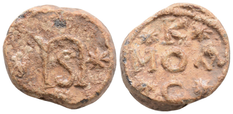 Byzantine Lead Seal, 12,4 g. 19,3 mm.