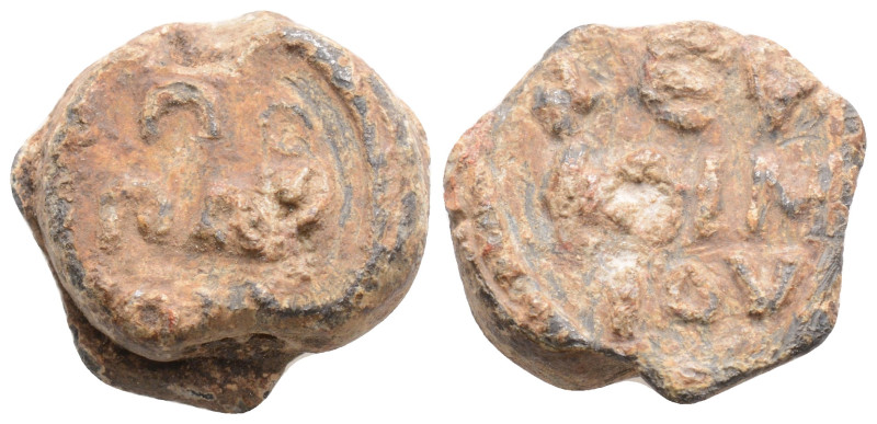 Byzantine Lead Seal, 9,7 g. 18,6 mm.