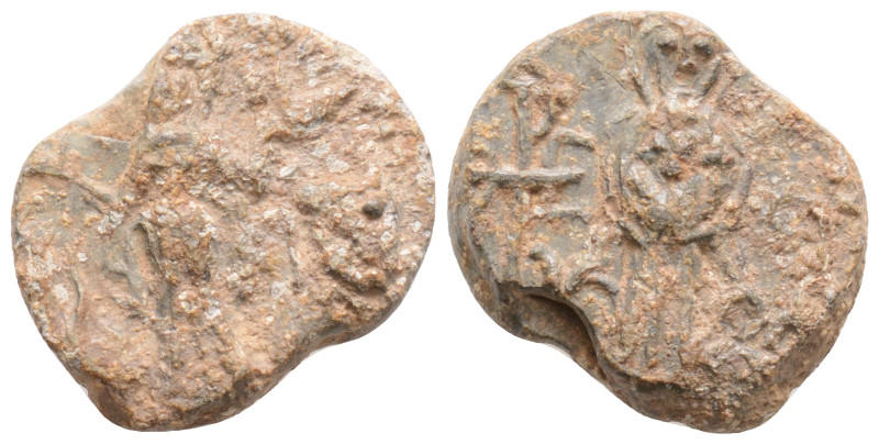 Byzantine Lead Seal, 6,2 g. 19,1 mm.