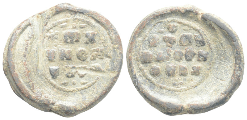 Byzantine Lead Seal,6,6 g. 21,6 mm.