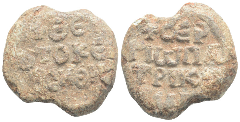 Byzantine Lead Seal, 13,8 g. 24,2 mm.