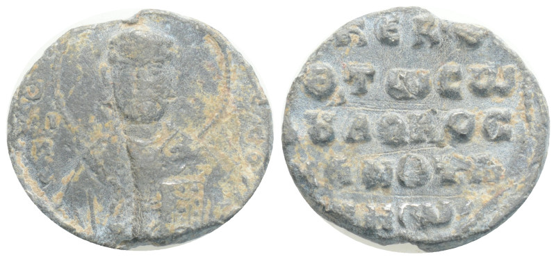 Byzantine Lead Seal,4,3 g. 20,4 mm.